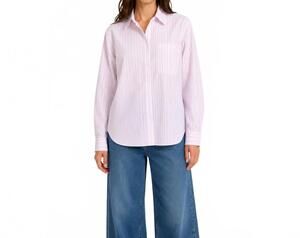 NEW PERFECTWHITETEE avalon cotton poplin button-down shirt in pink
